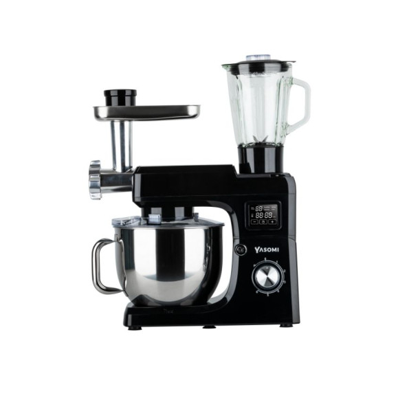 Yasomi 1511bml 7 litre Led Ekranlı Kıyma Çekme Aparatlı Blender Stand Mikser Mutfak Şefi (siyah) - 4