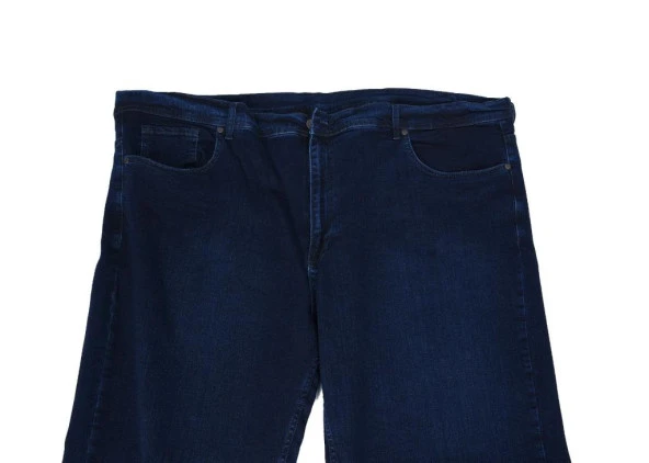 Battal Beden Kot Pantolon Mavi Renk - 2