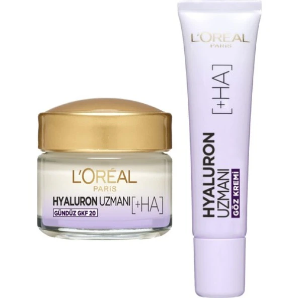 Loreal Paris Loreal Hyaluron Uzmanı Cilt Nemlendirici Krem Göz + Hyaluron Cilt Dolgunlaştıran Neml