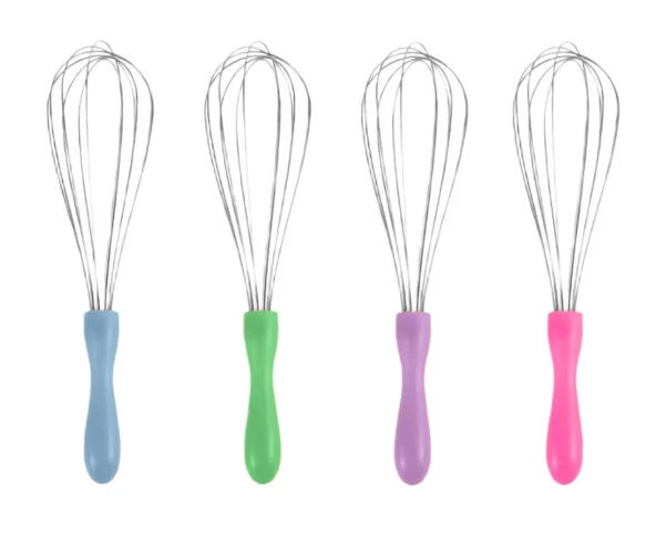 MyBru Paslanmaz Çelik Pembe Plastik Saplı El Çırpıcısı (Blender) Büyük Boy - 3