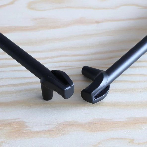 Prade 224 mm Mat Siyah Metal Kulp Mobilya Çekmece Mutfak Dolap Kapak Kulpları Dolabı Kulbu Kulpu - 5