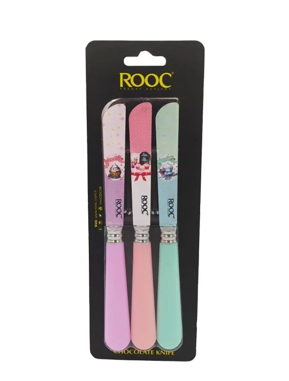 Rooc Tb01 3 Lü Tereyağı Bıçağı