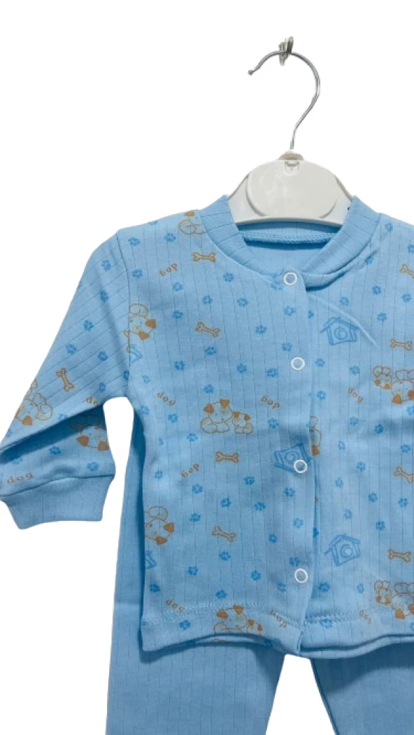 uğurböceğiçocuk Çıtçıt Düğmeli Alt Üst Takım Çocuk Pijama Takım