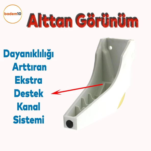 Salkım Mobilya Oturma Grubu Kanepe Sehpa TV Ünitesi Koltuk Ayağı Baza Ayakları Beyaz Altın 16 cm - Resim 4