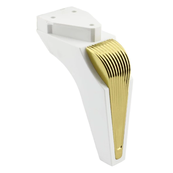 Salkım Mobilya Oturma Grubu Kanepe Sehpa TV Ünitesi Koltuk Ayağı Baza Ayakları Beyaz Altın 16 cm - Resim 7