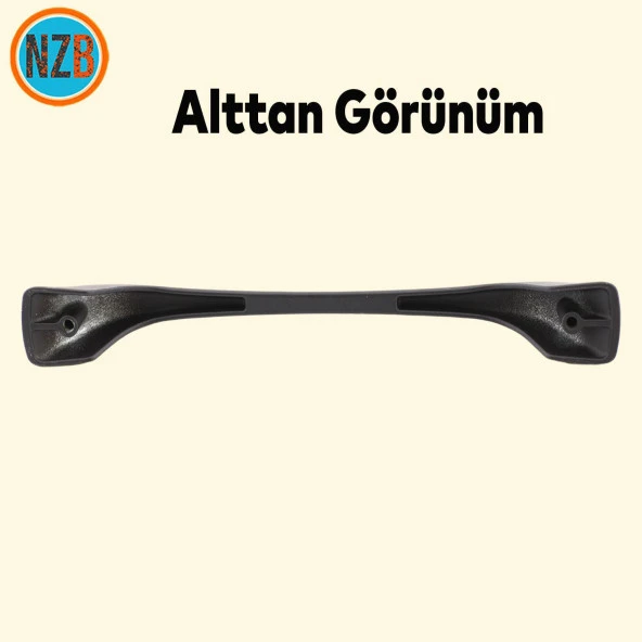 Mobilya Mutfak Dolabı Çekmece Dolap Kapak Kulpu Kulbu 160 mm Siyah Metal Kulp - 5