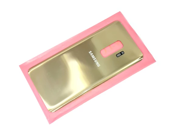 Tkgz Samsung Galaxy S9 PLUS Arka Pil Batarya Kapağı (CAM+B-7000) GOLD - 2
