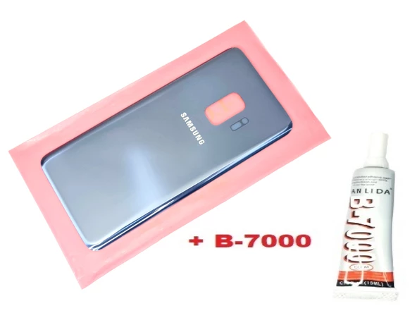 Tkgz Samsung Galaxy S9 Arka Pil Batarya Kapağı (CAM+B-7000) MAVİ ürün görseli 1