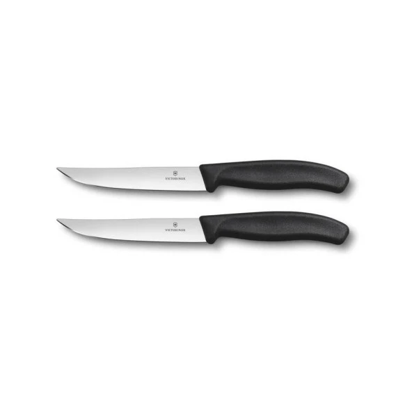 Victorinox 2'li Biftek Bıçağı 12cm Siyah 6.7903.12B