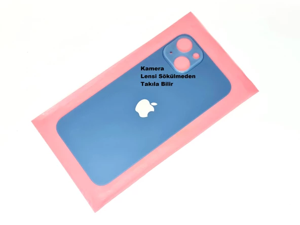 Tkgz İPhone 13 Arka Kapak (CAM) Mavi