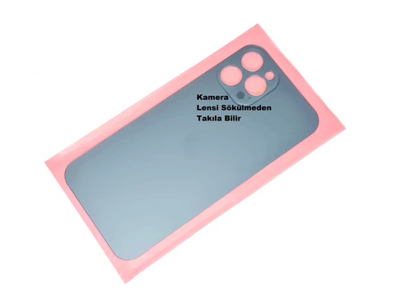 Tkgz İPhone 12 PRO MAX Arka Kapak (CAM) Mavi