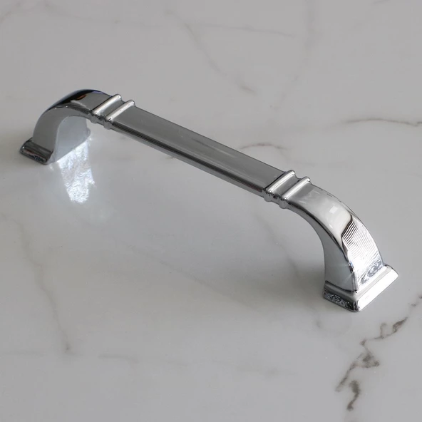 Roma 128 mm Krom Renk Kulp Metal Mobilya Çekmece Dolap Kapak Mutfak Kulpları Kulbu Dolabı Kulpu - 4
