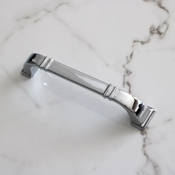 Roma 128 mm Krom Renk Kulp Metal Mobilya Çekmece Dolap Kapak Mutfak Kulpları Kulbu Dolabı Kulpu - 5