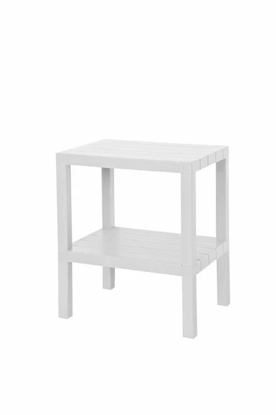 Mithra Life 2 Katlı Plastik Beyaz Banyo Mutfak Rafı MIT1054 - 2