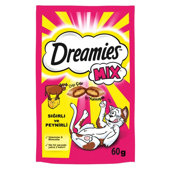 Dreamies Biftekli Peynirli Kedi Ödülü 60 Gr