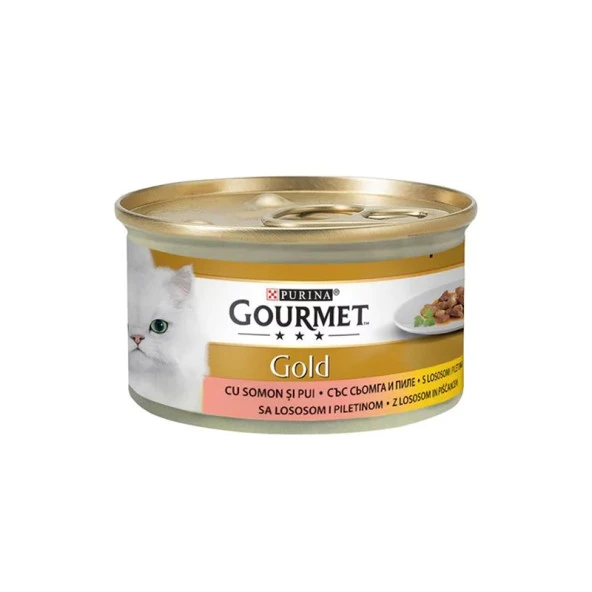 Gourmet Çifte Lezzet Somonlu ve Tavuklu Konserve 85 Gr