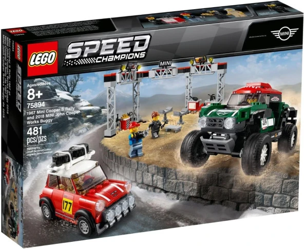 LEGO 75894 Speed Champions 1967 Mini Cooper S Rally Ve 2018 Mini John Cooper Works Buggy