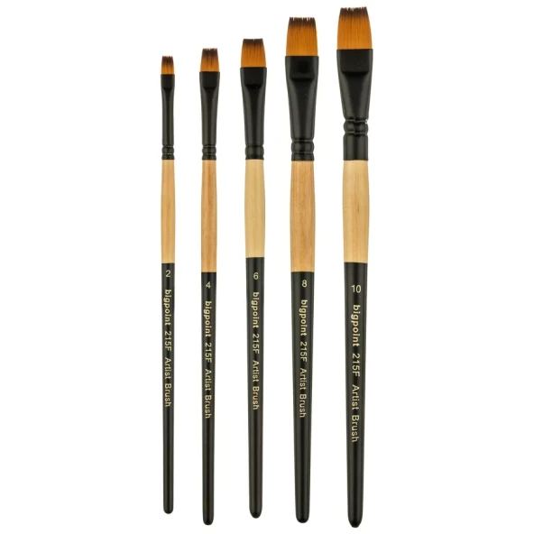 Bigpoint 215F Serisi Sentetik Kıl Düz Kesik Fırça No: 8 ürün görseli 1