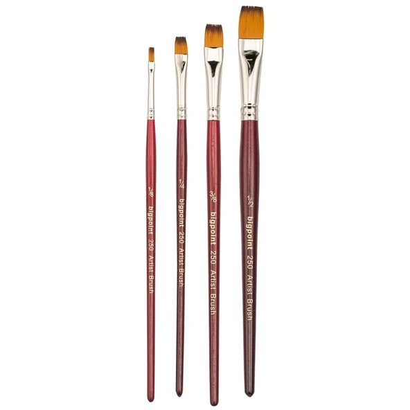 Bigpoint 250 Serisi Sentetik Kıl Düz Kesik Fırça No: 3/8 ürün görseli 1