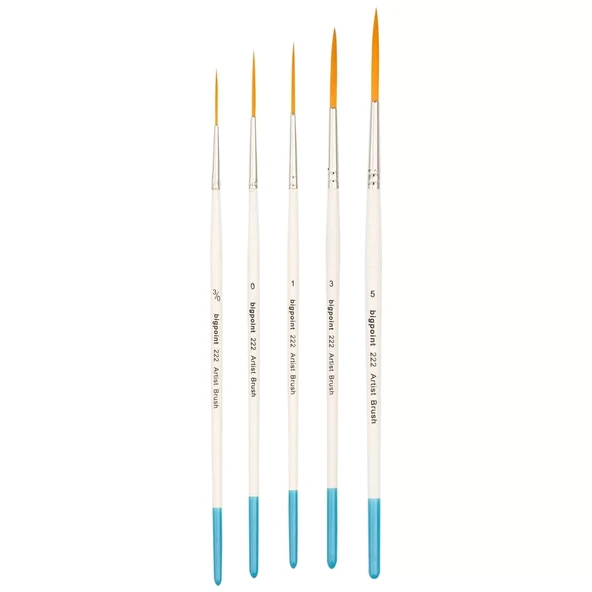 Bigpoint 222 Serisi Sentetik Kıl Çizgi Fırçası No: 5 ürün görseli 1