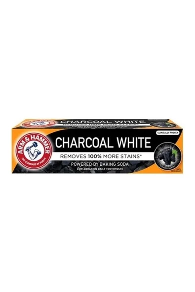 Arm & Hammer Charcoal White Beyazlatıcı Florürlü Diş Macunu 75 ml