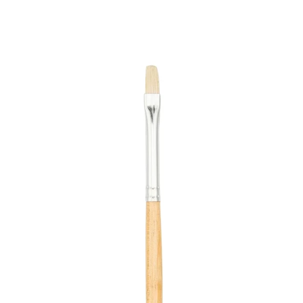 Bigpoint 258F Serisi Doğal Kıl Düz Kesik Fırça No: 4 - Resim 3