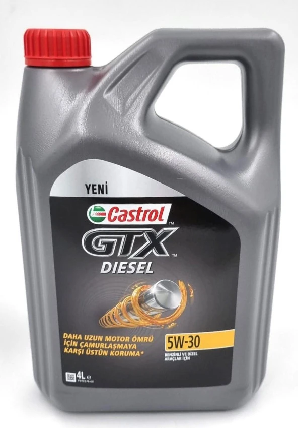 CASTROL GTX DIESEL 5W-30 4LT (ÜRETİM TARİHİ 2024)