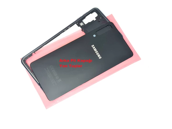 Samsung Galaxy A7 A750 (2018) kasa Arka Pil Batarya Kapağı SİYAH ürün görseli 1