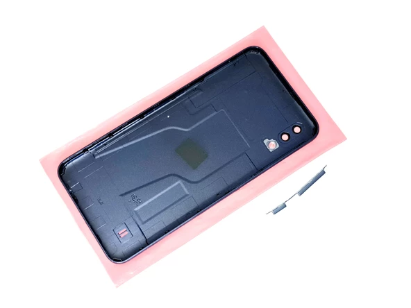 Samsung Galaxy M10 Kasa Arka Pil Batarya Kapağı Mavi - Resim 2