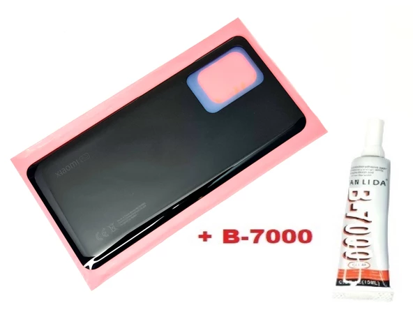 Xiaomi Mİ 11 T PRO Arka Kapak Batarya Pil Kapağı (CAM+B-7000) SİYAH ürün görseli 1