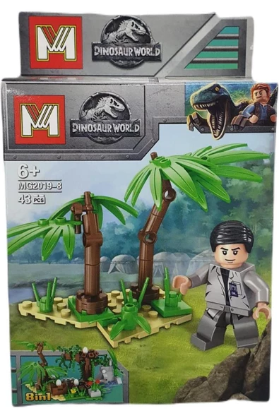 Dinosaur World Dinazor Yap Boz Seti 43 Parça - Mg2019-8  alithestereo