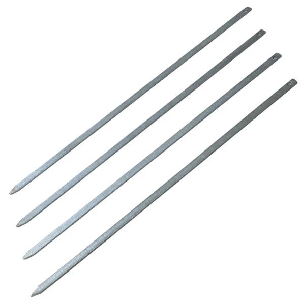 Aletçantam Tavuk Kanat Şiş Yassı Demir Mangal Barbekü Ciğer Kebap Sebze Şişi 50cm - 10 Adet - 2