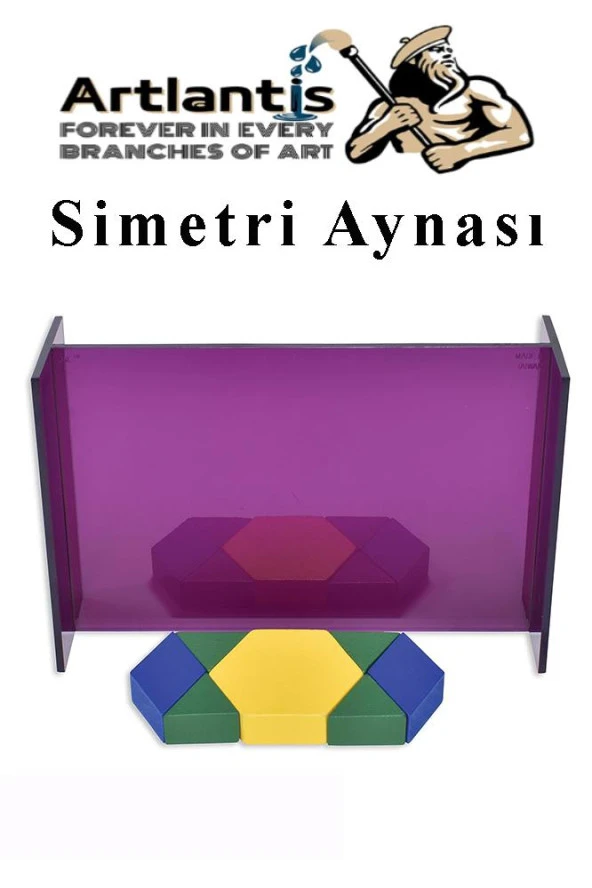 Simetri Aynası 1 Adet Ayna Yansıma Matematik Sınıf Ders Materyali - 3