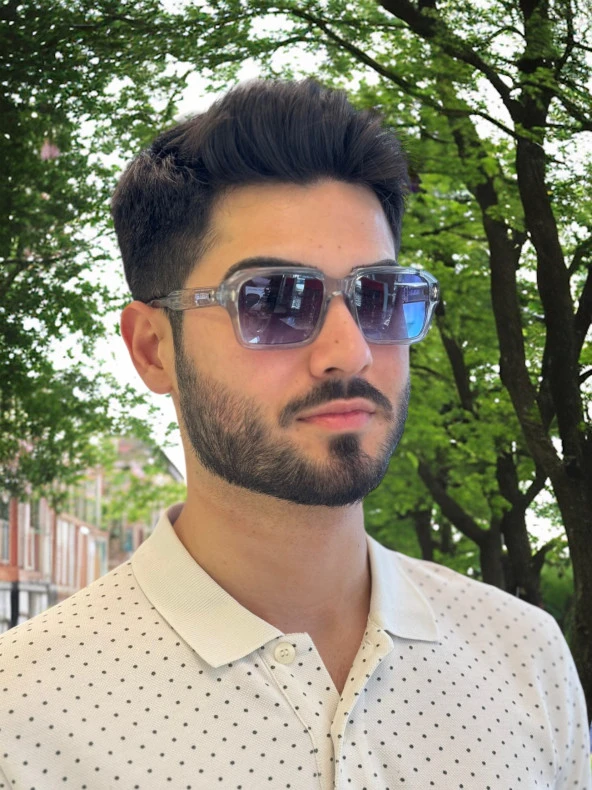 65021 Gray 55 Olivier Philippe Güneş Gözlüğü - Resim 6