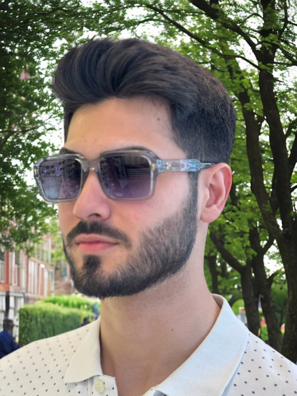 65021 Gray 55 Olivier Philippe Güneş Gözlüğü - Resim 4