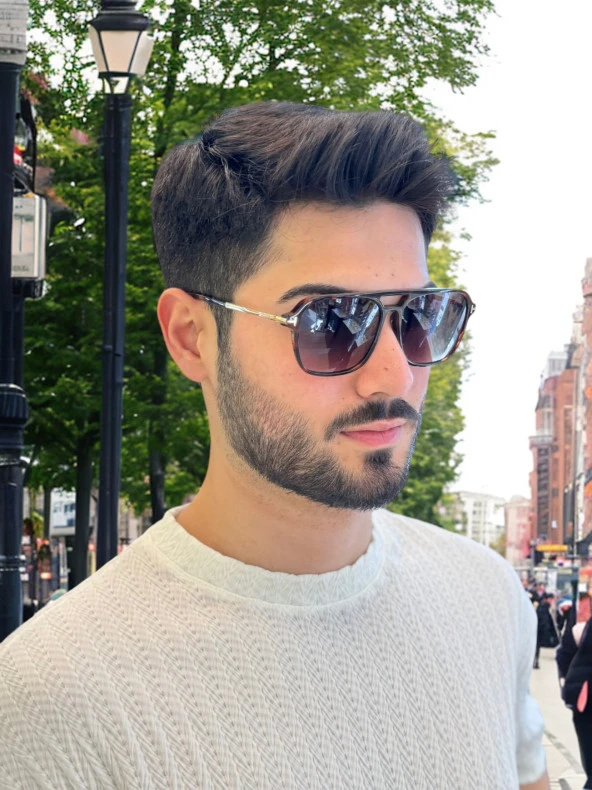 8514 C4 59 Black Güneş Gözlüğü - Resim 5