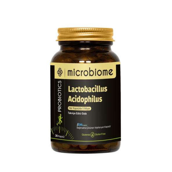 Microbiome Lactobacillus Acidophilus 30 Kapsül Probiyotik Probiotics