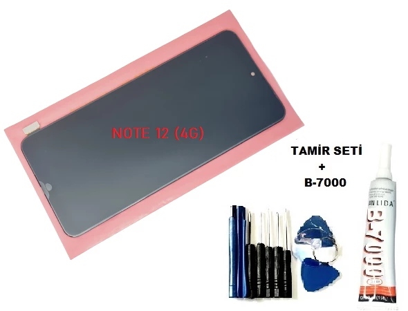 Xiaomi Redmi NOTE 12 (4G) Lcd Ekran Dokunmatik  (B-7000+Tamir Seti)