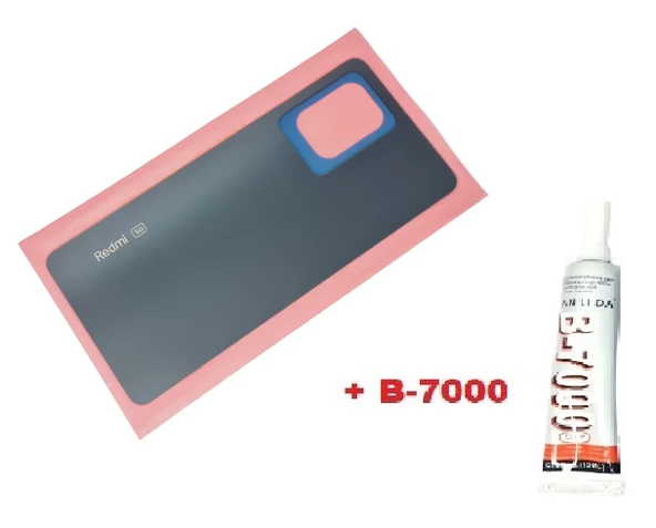 Xiaomi Redmi NOTE 12 PRO 5g Arka Pil Batarya Kapağı (CAM B-7000) SİYAH