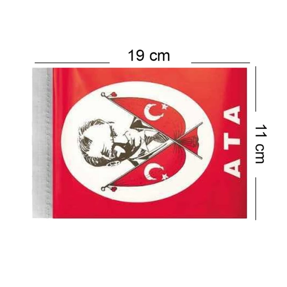 İpli Bayrak Büyük 40lı Atatürk - Resim 2