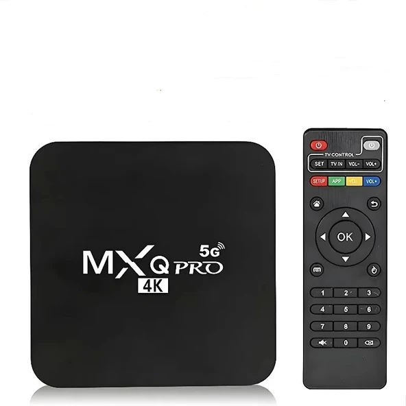 MXQPro 1+8GB Android 11.1 Akıllı Tv Kutusu 4K Medya Oynatıcı MXQpro RK3229 64GB Android 10.1 akıllı TV kutusu 4K medya o