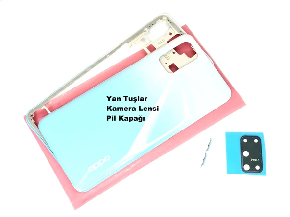 Tkgz Oppo A52 kasa Arka Pil Batarya Kapağı BEYAZ