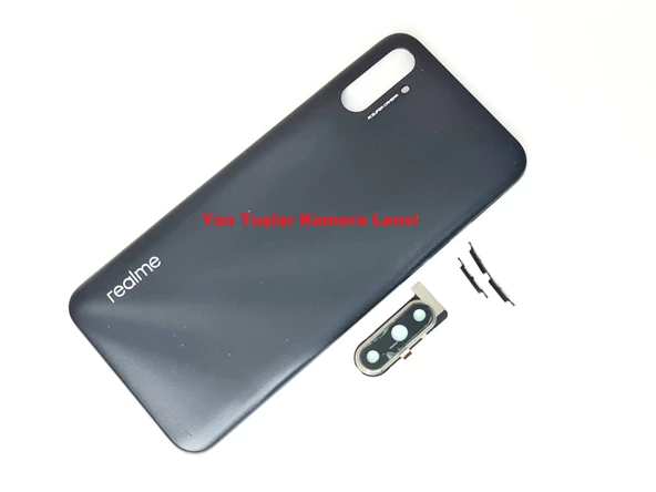 Tkgz Oppo Realme C3İ Kasa Arka PİL Batarya Kapağı SİYAH