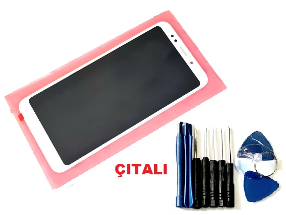 Tkgz Xiaomi Redmi 5 Plus Lcd Ekran Dokunmatik ( ÇITALI TAMİR SETİ) BEYAZ