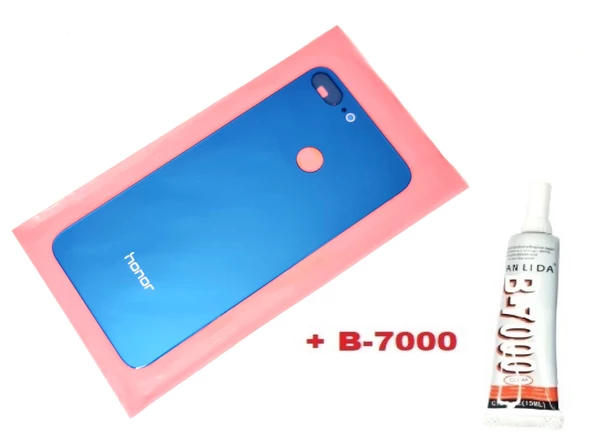 Honor 9 Lite Arka Pil Batarya Kapağı (CAM+B-7000) MAVİ