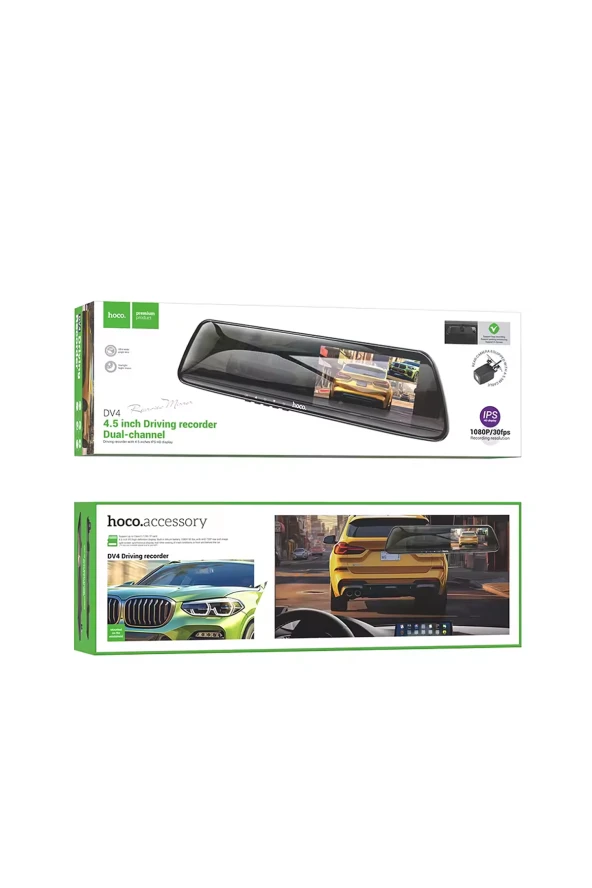 Qpen DV4 Kameralı Kayıt Özellikli Akıllı Dikiz Aynası - Resim 4