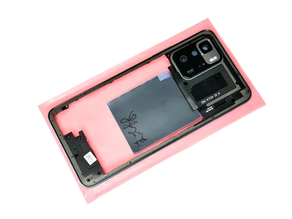 Tkgz Xiaomi Redmi NOTE 10 PRO (5G) FULL ORJ KASA Arka Pil Batarya Kapağı (TAMİR SETİ) MAVİ - Resim 3