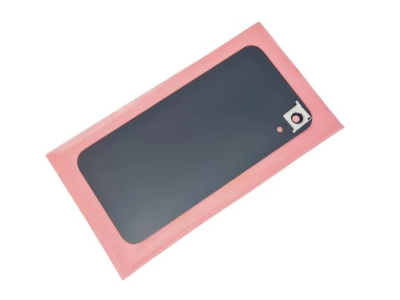 Tkgz İPhone XR Arka Pil Kapak Kamera Lensli (Yazılı Cam) KIRMIZI