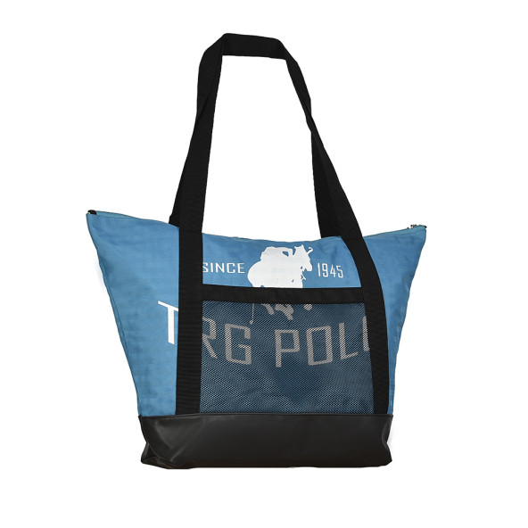 TRG POLO MAVİ FİLELİ KADIN OMUZ ÇANTASI ürün görseli 1