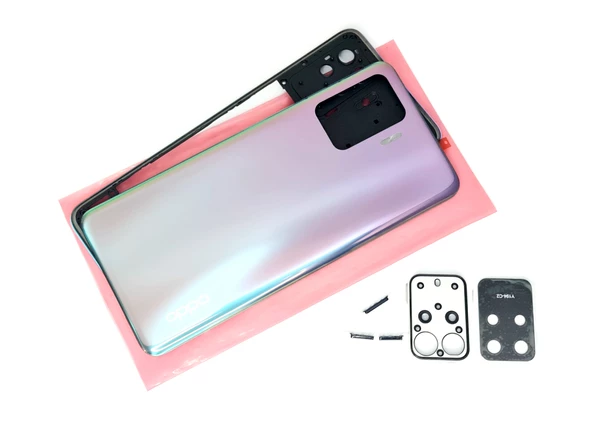 Oppo Reno 5 Lite FULL kasa Arka Pil Batarya Kapağı Mavi